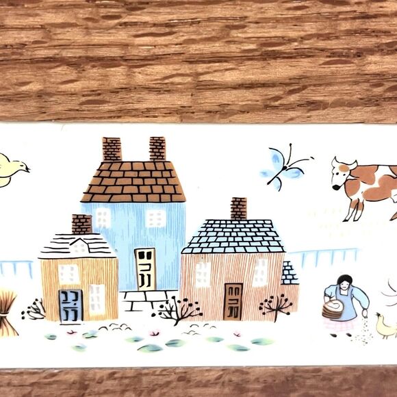 Vintage Good Wood Rustic Country Wooden Wall Mount Farmhouse Recipe Box New! - Picture 3 of 14